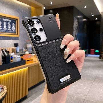 PC Imitation Leather Frameless Aromatherapy Mobile Phone Case For Samsung