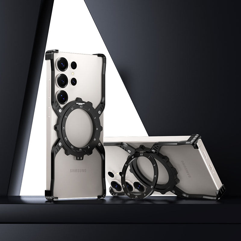 X-Shaped Magnetic Bracket Phone Case For Samsung