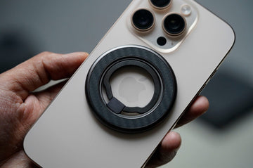 360 Degree Rotatable Carbon Fiber Magnetic Ring Holder