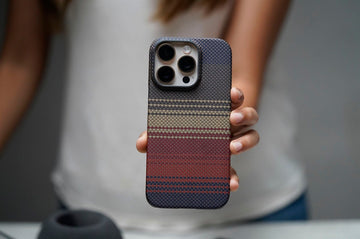 Magsafe Tangerine Orange Real Aramid Carbon Fiber Case