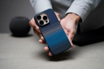 Magsafe Dune Blue Real Aramid Carbon Fiber Case