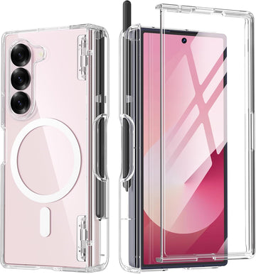 TONGATE Magnetic for Galaxy Z Fold 6 Case with Screen Protector,