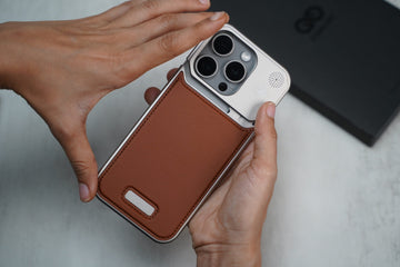 Personalized Vegan Leather Case With Titanium Frame