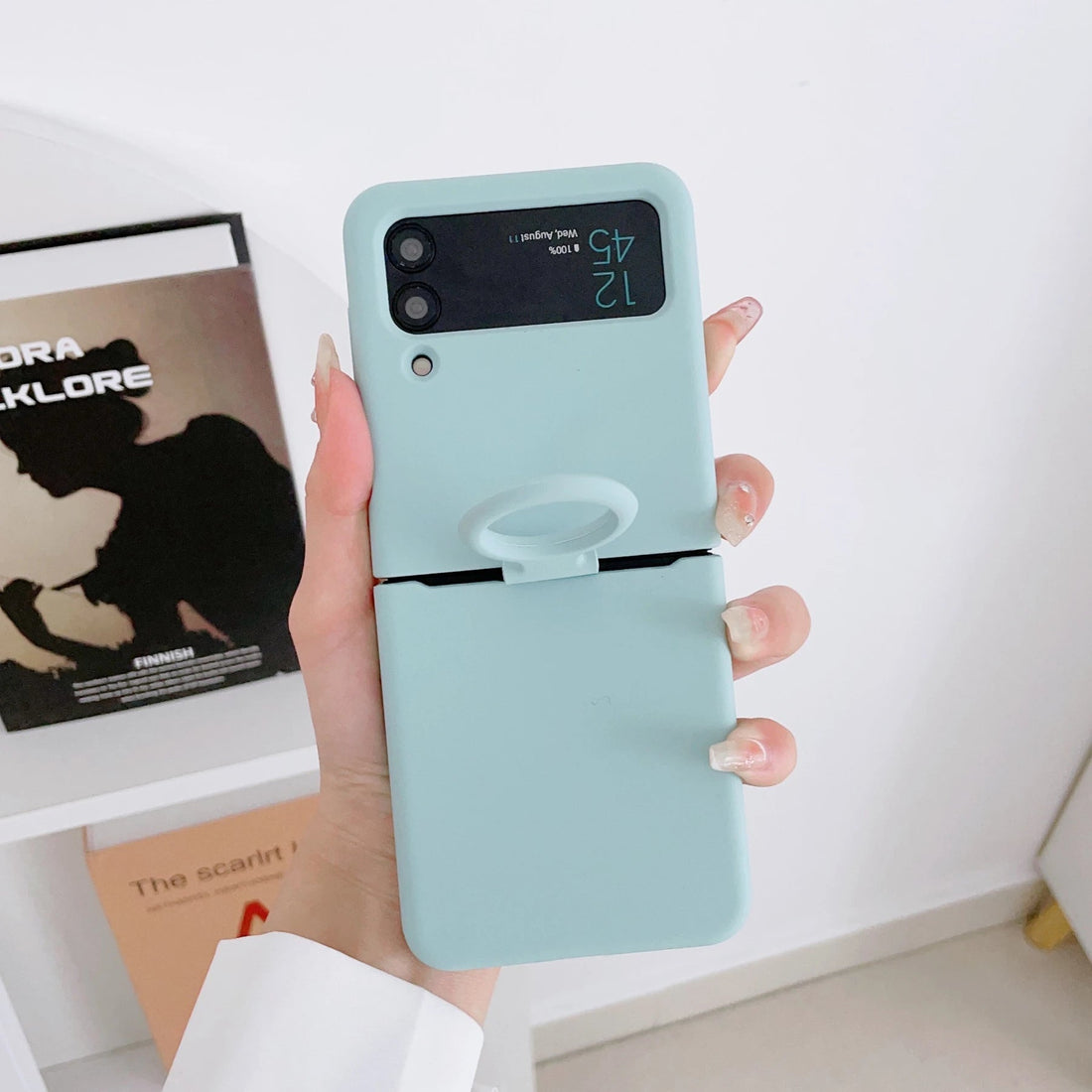 Silicone Ring Holder Case for Samsung Galaxy Foldable Cover