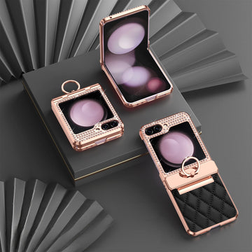 Luxury Diamond Rhinestones Premium Leather Cover