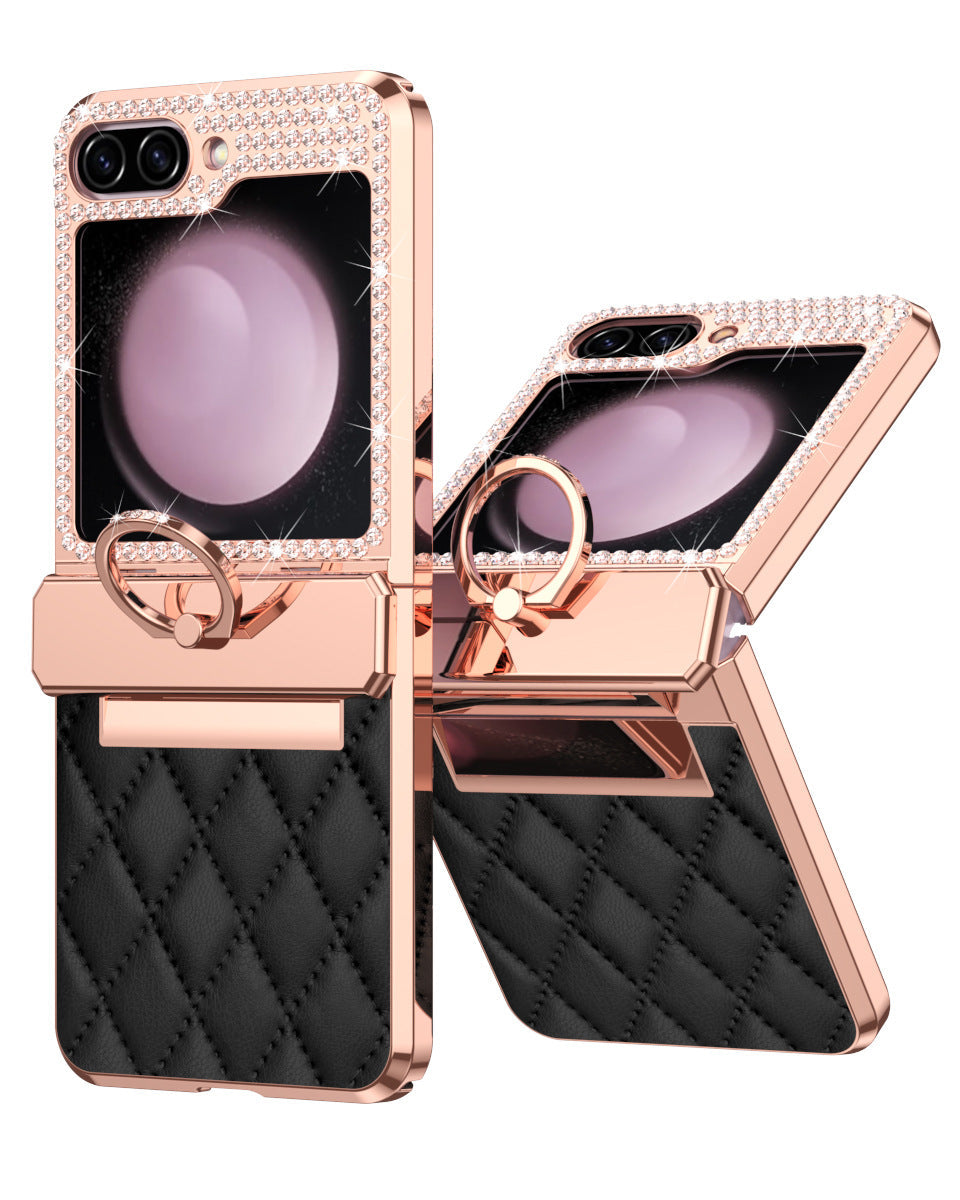 Luxury Diamond Rhinestones Premium Leather Cover