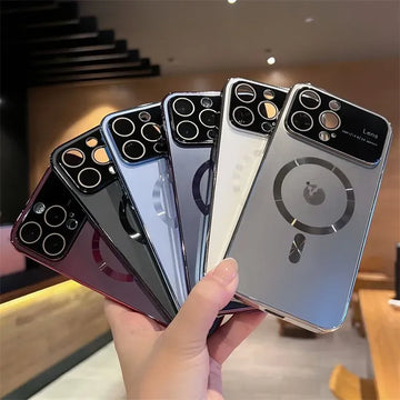 17 pro converter Luxury AG Nano Matte Magnetic Finger Case For iPhone
