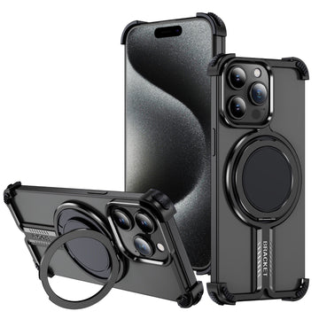 Personalized Skeleton Rotating Magnetic Holder Phone Case