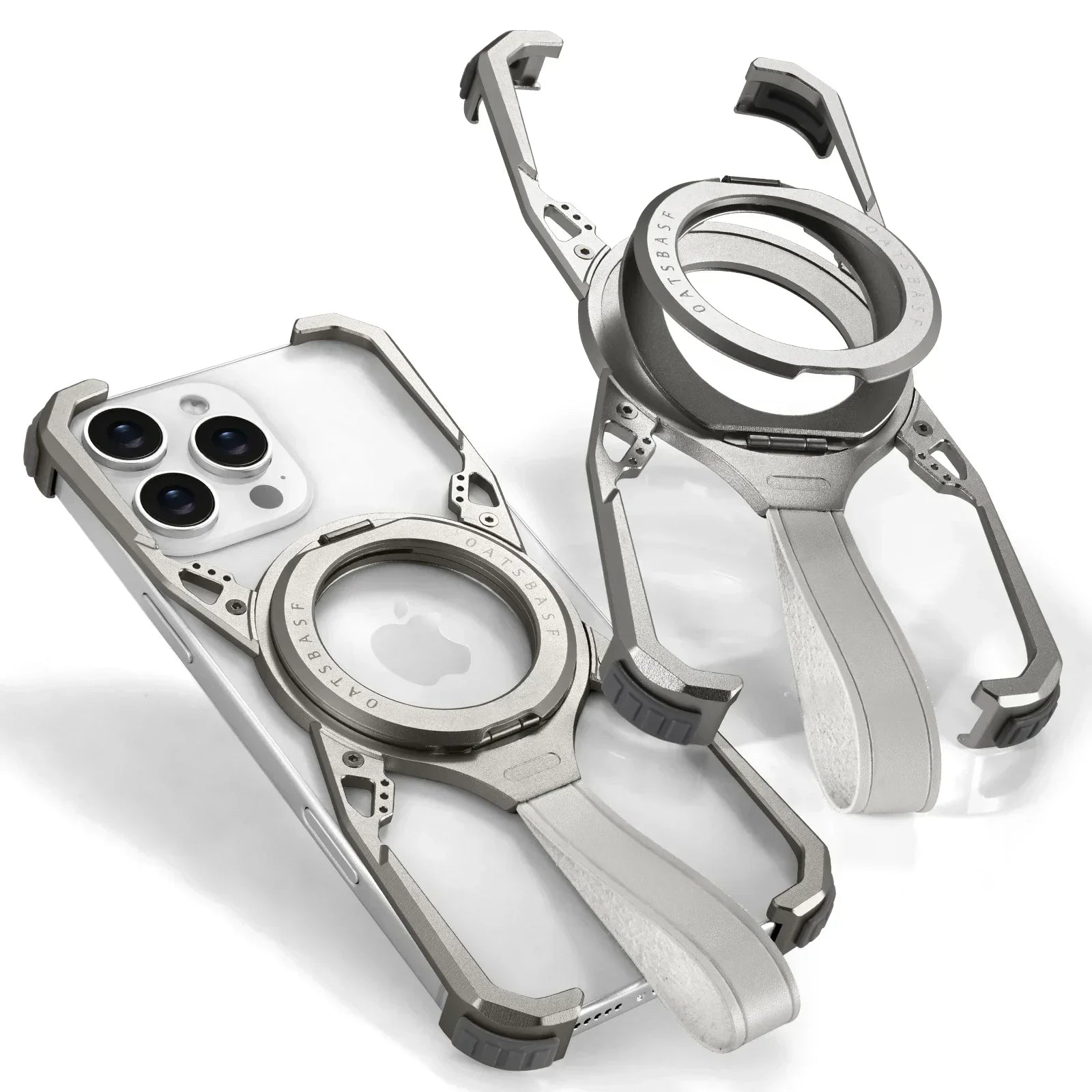 Tail Metal Case With Versatile Stand For iPhone