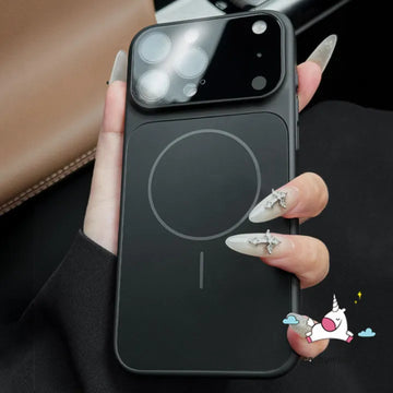 Fashion Orange Glass Case Compatible for IPhone 17 Pro Max 16 15 14 13 Pro Max Air Luxury Glass Matte Magnetic Wireless Charging Cover Covers 12,13,14,15,16 Pro,max (Copy)