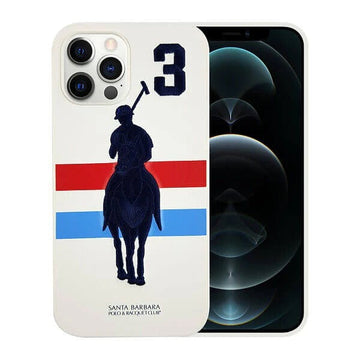 Santa Barbara Garner Series Genuine Leather White Case For iPhone